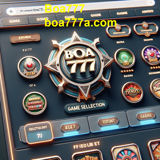 Explorando a Categoria Game Selection da Boa777: Diversão e Variedade ao Seu Alcance